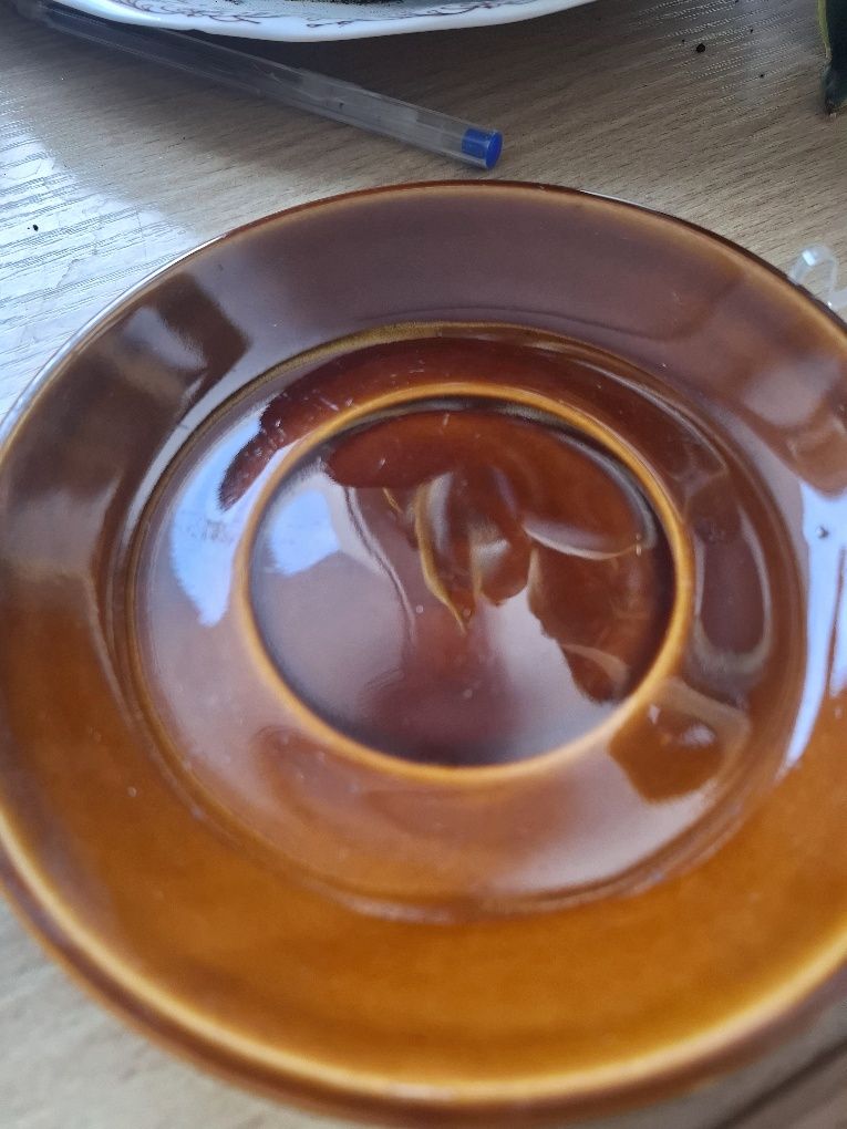 Zestaw,duo.Filizanka plus talerzyk porcelana Mirostowice.PRL