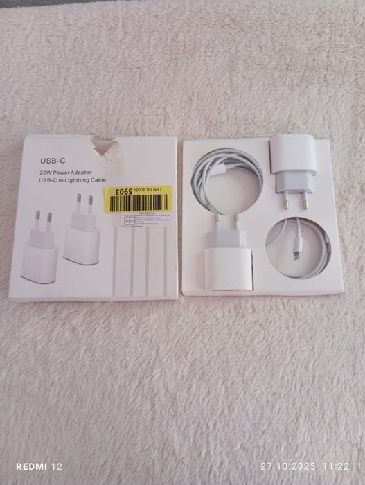 Zestaw 2x Ładowarka sieciowa USB-c iPhone