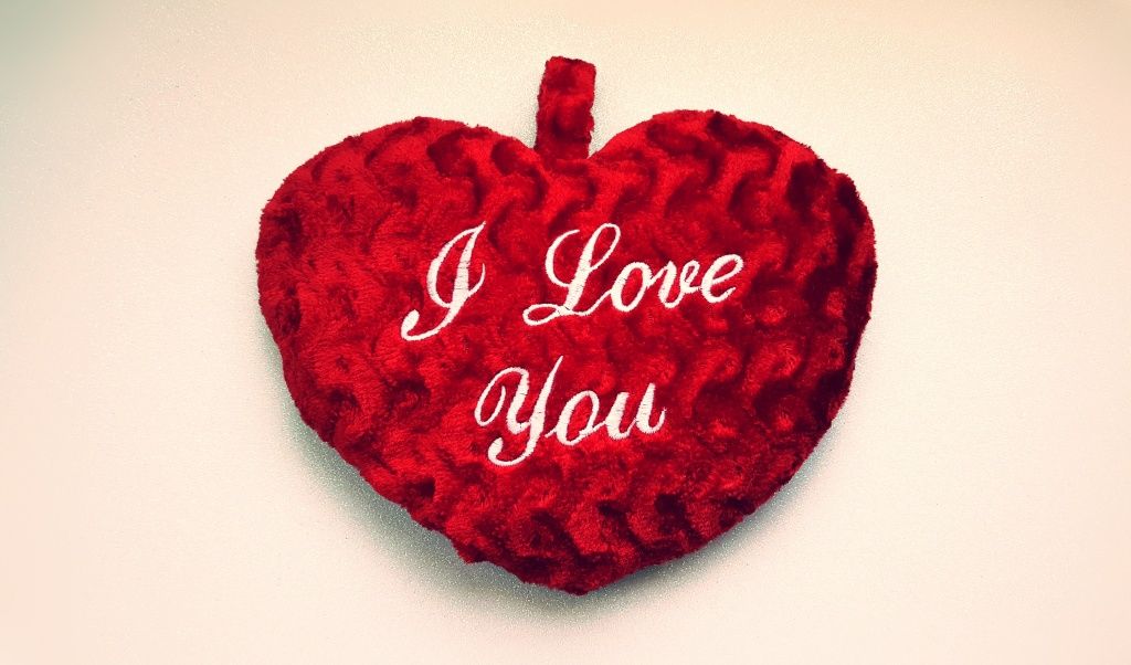 Coração Peluche I love you 25cm