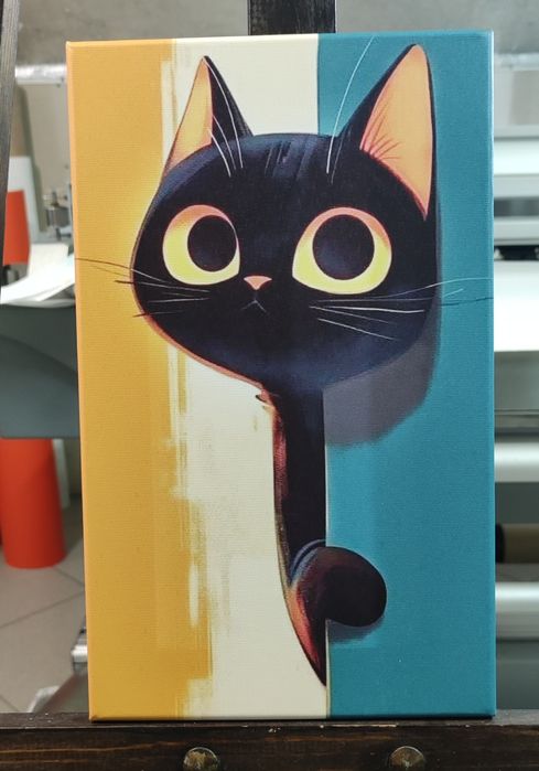 Картина мини 20*30 см "Черный котик"