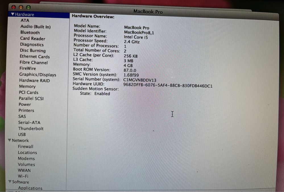 Macbooka Pro 13 Mid 2010