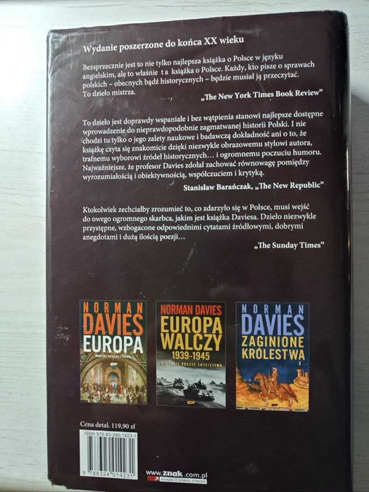 "Boże igrzysko" Norman Davies