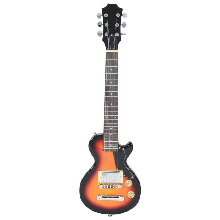 Gitara Elektryczna Z Pokrowcem, Brązowo-Czarna, 3/4, 30"