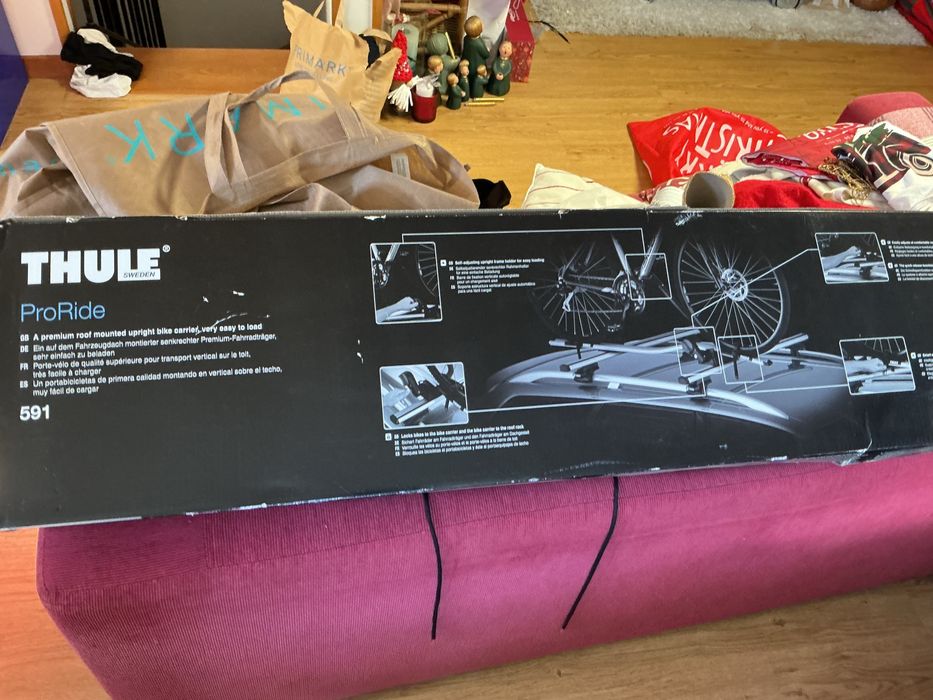 Vendo barras suporte tejadilho bicicleta marca Thule