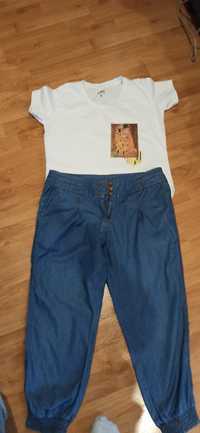 Cienkie  jeansowe spodnie  Taboo  rozm 38 plus gratis
