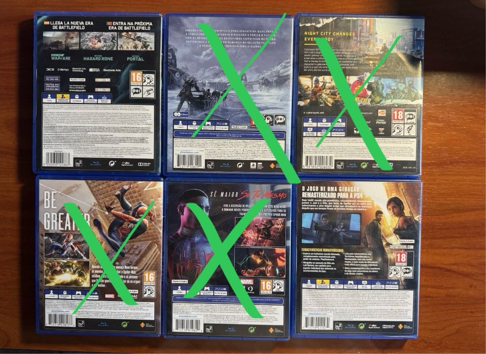 Jogos PS4 - ver preço na descrição