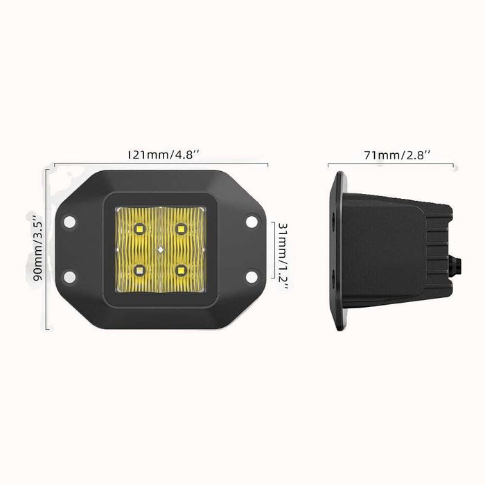 Врізна фара, розсіяне світло. Артикул 714