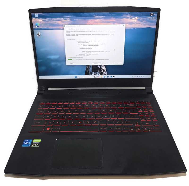 Laptop MSI GF66 11UE Katana 15,6" Intel Core i5 16GB/512GB czarny