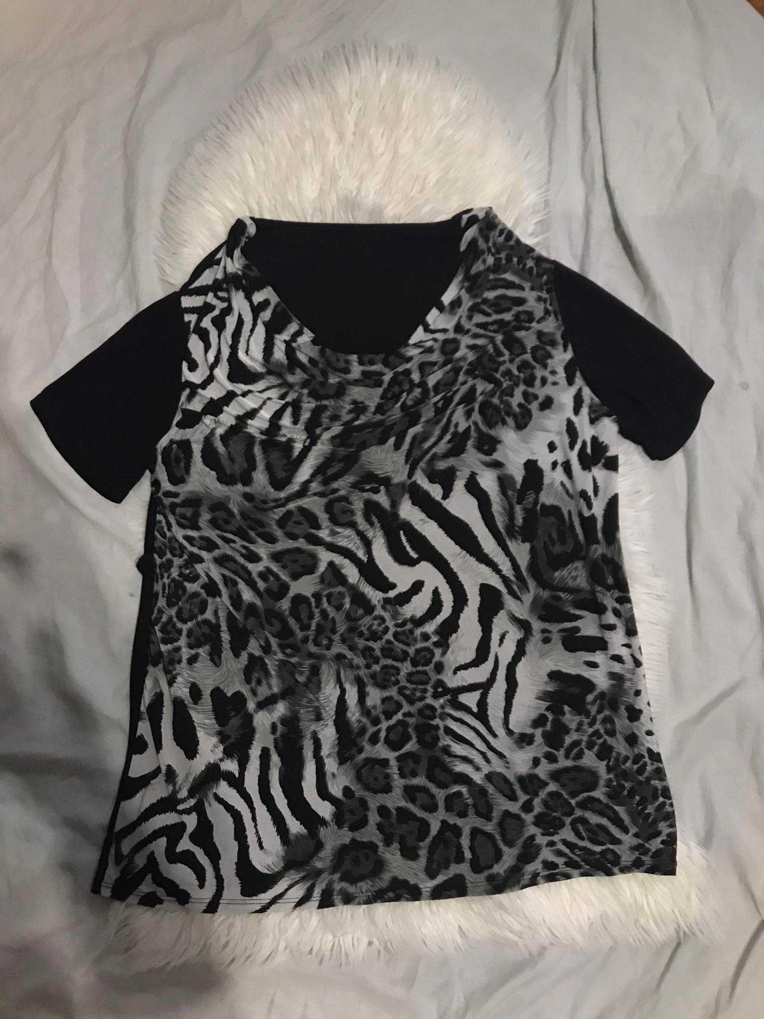 Blusa/Túnica com estampado animal