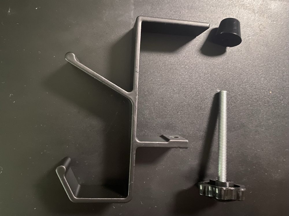 Suporte headphones/sacolas mesa clamp