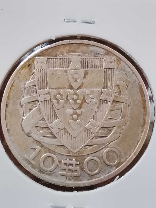 Moeda de 10 escudos de 1934, em prata