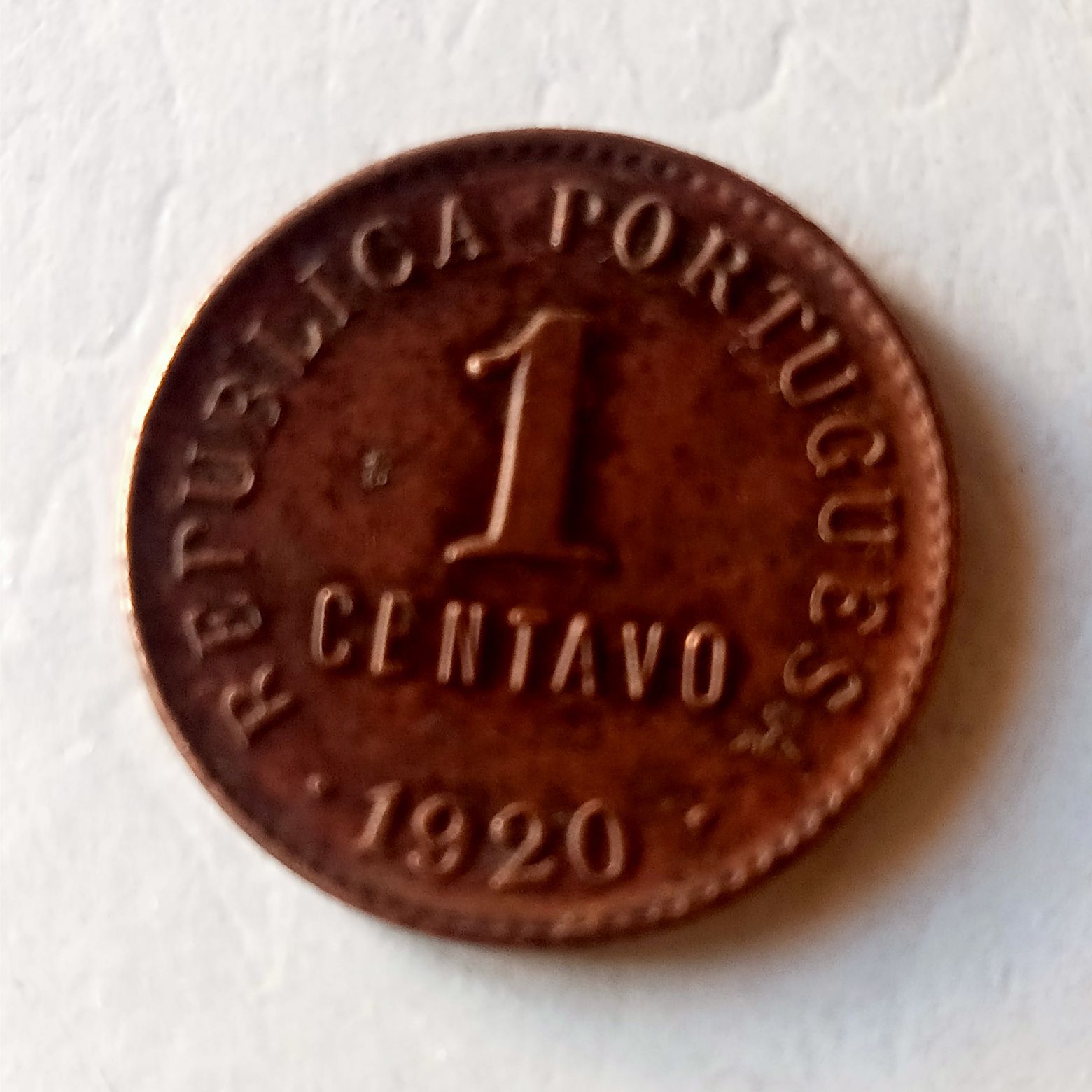Moeda de 1 centavo 1920