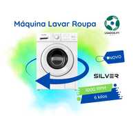 Máquina de Lavar Roupa 6Kg Silver 1000rpm