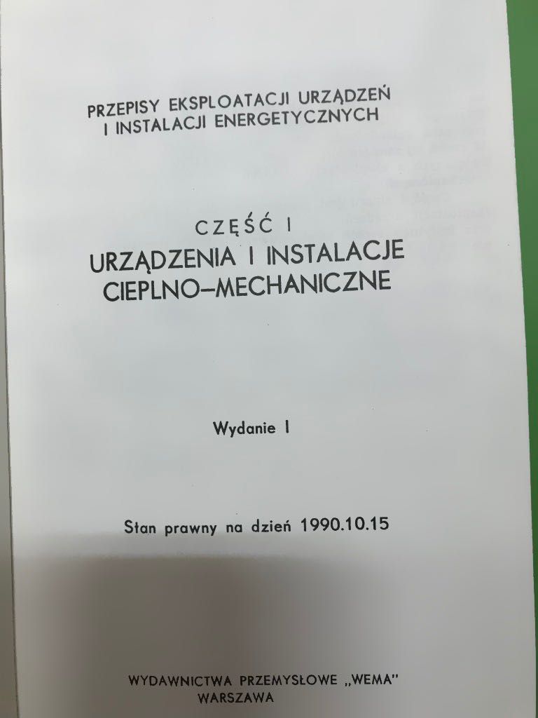 . Instytut energetyki Urządzenia i instalacje energetyczne część 1 i 2