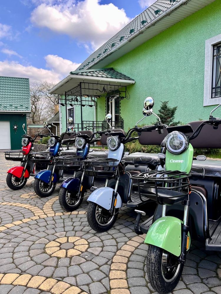 fadA n9 двохмісні електроскутери трицикл corso fin трьох місний достав