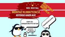 * Montaż Klimatyzacji + Sprzedaż * Rotenso * Haier * AUX *