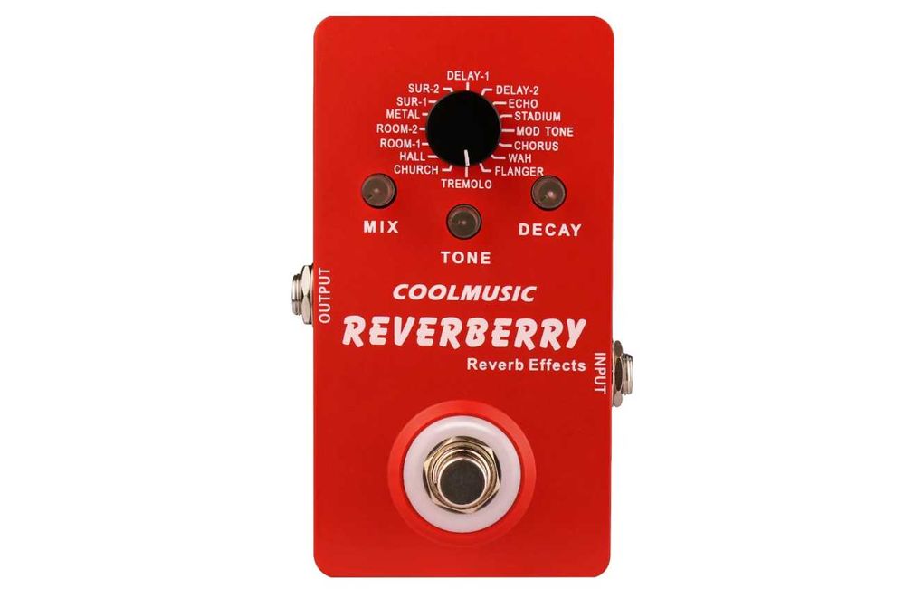Педаль ефектів Coolmusic Reverberry (16 ефектів)