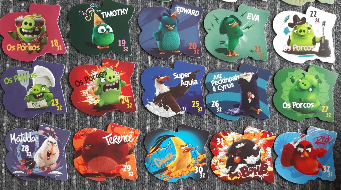 Coleção Tazos Angry Birds do Continente - Avulso