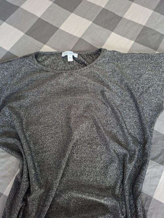 Blyszczaca sukienka jakby brokatowa Blue Vanilla S M L