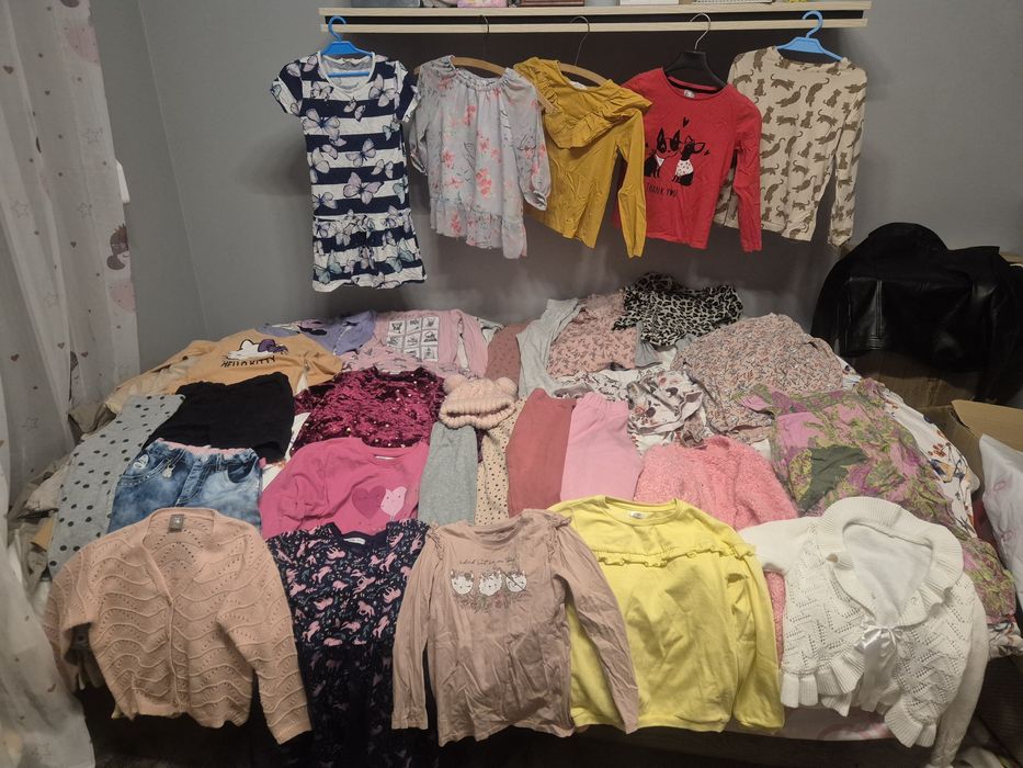 Paka ubrań 30 szt. dziewczynka 122 122/128 128