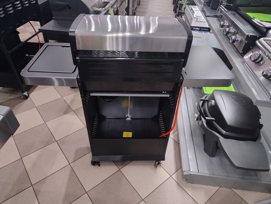 GRILL GAZOWY żeliwny ruszt EL FUEGO Sunset Beach Z SZYBĄ I PŁYTĄ !!!