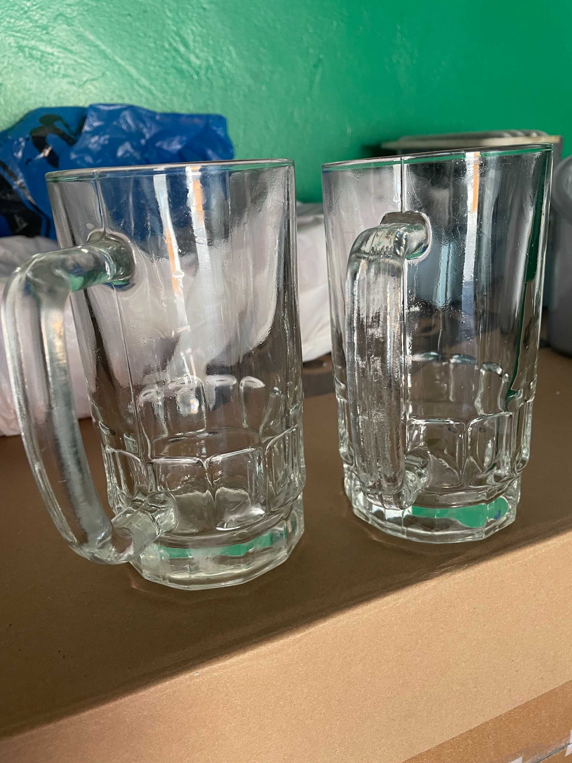 Оригинальные пивные бокалы для крепких мужчин 0,6л - 2 шт.