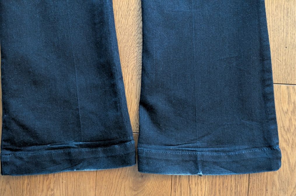 Spodnie damskie jeansy River Island M 38 szeroka prosta nogawka denim