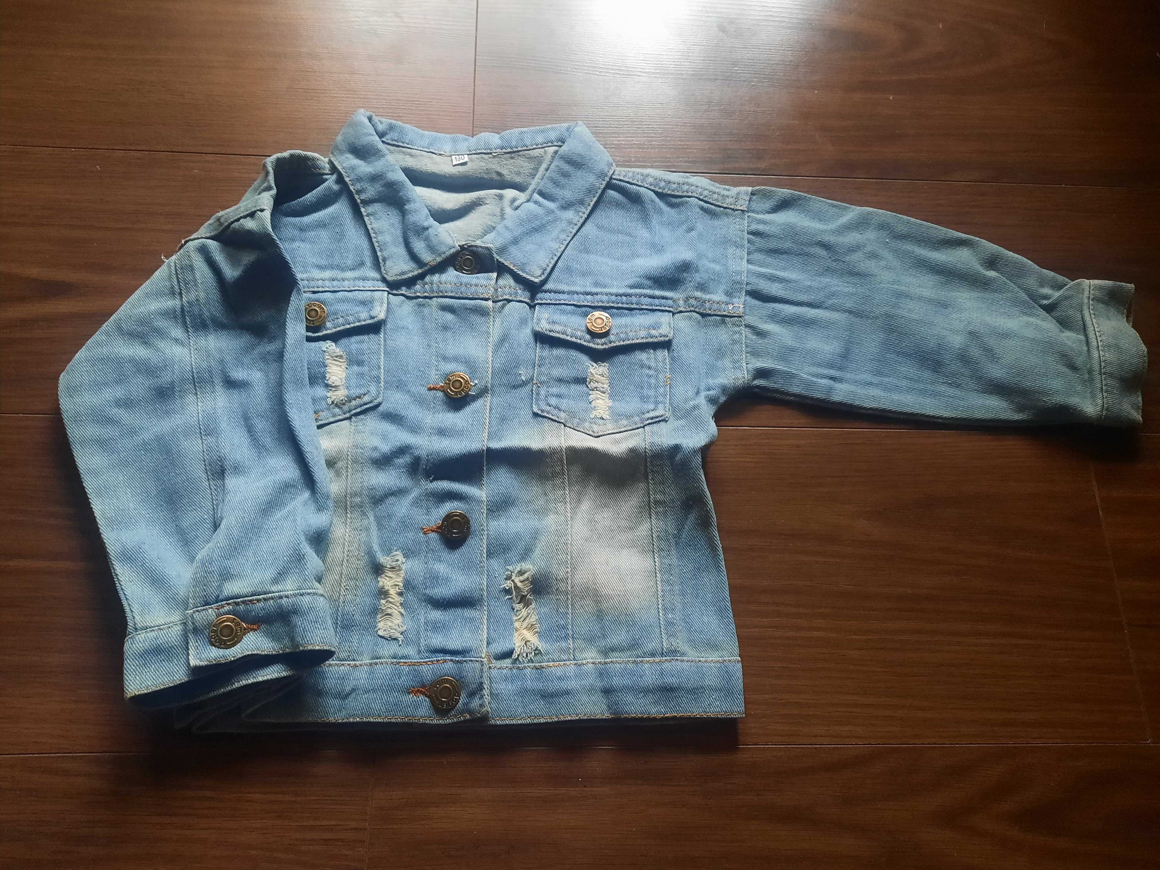 Новая легкая джинсовая куртка на весну / лето мальчику / девочке, 6-7Т