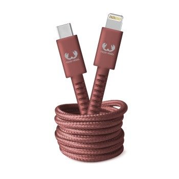 Fresh N Rebel kabel USB-C lightning 2.0M safari red, czerwony OUTLET