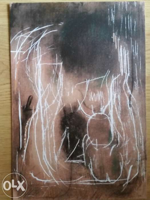 Serigrafia A3 da Maternidade Índia de Júlio Pomar