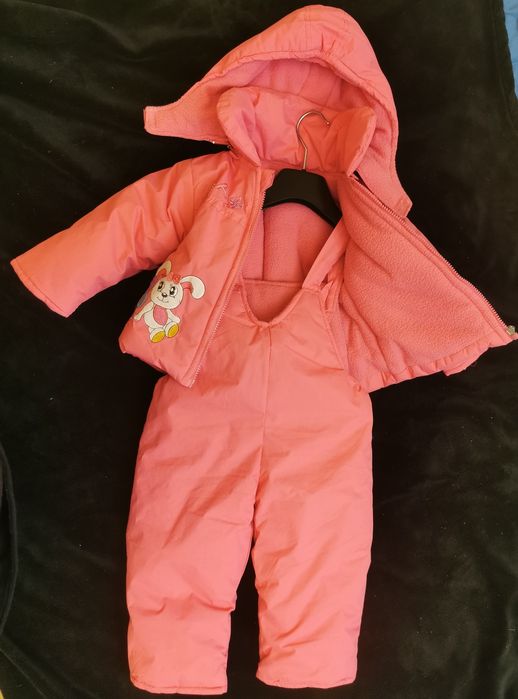 Komplet zimowy kurtka plus spodnie, rozmiar 98, dla dziewczynki