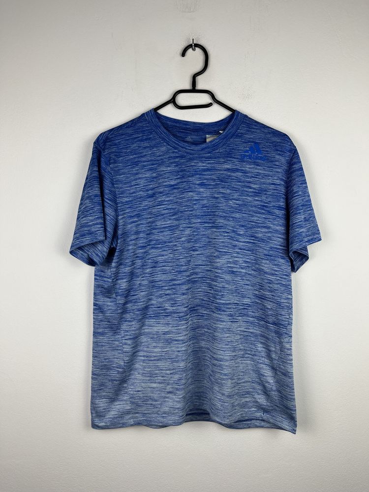 Niebieska koszulka sportowa męska Adidas rozmiar M fit sport treningow