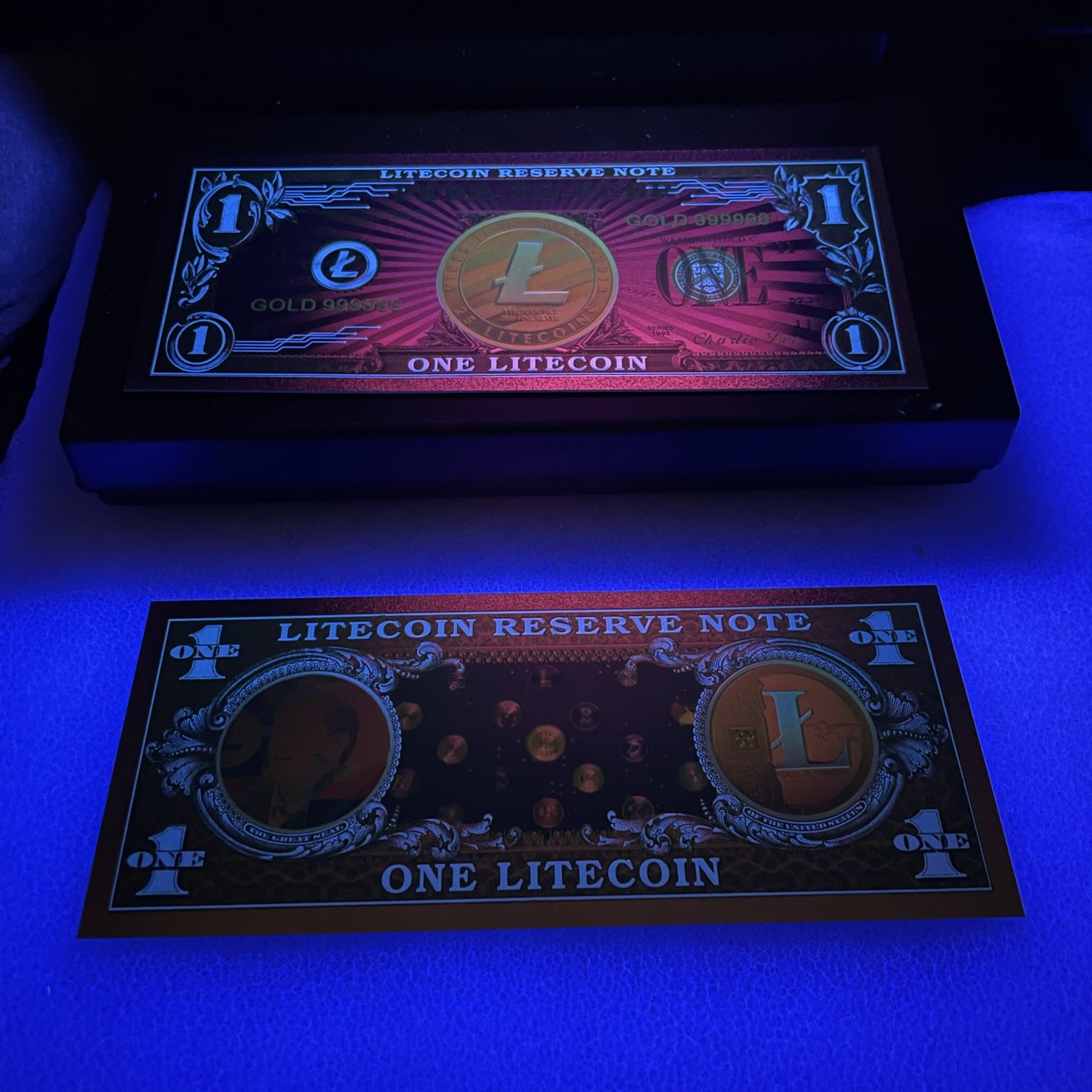 Банкнота Лайткоин, LTC, Litecoin