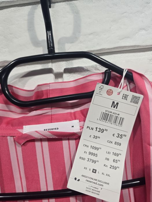 Satynowy szlafrok damski kimono Reserved M