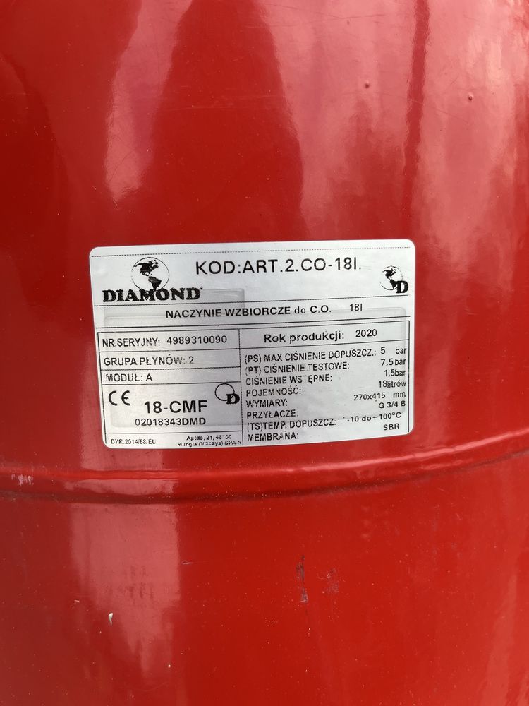 Naczynie wzbiorcze Diamond 18 L