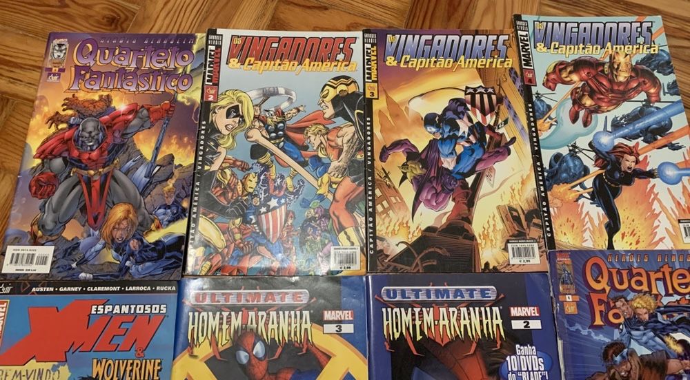 Revistas marvel devir. quarteto fantastico,homem aranha,xmen,etc