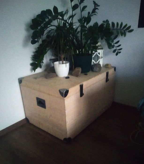 Drewniana skrzynia duza XL