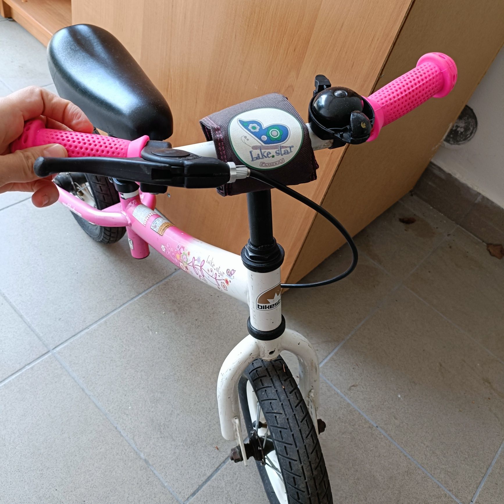 Bikestar Rowerek Biegowy 10 Niski Sport Różowy