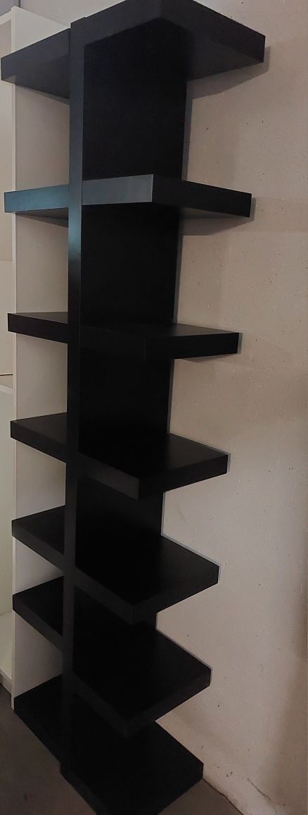 Czarna półka ścienna ikea lack 30x190 stan bardzo dobry