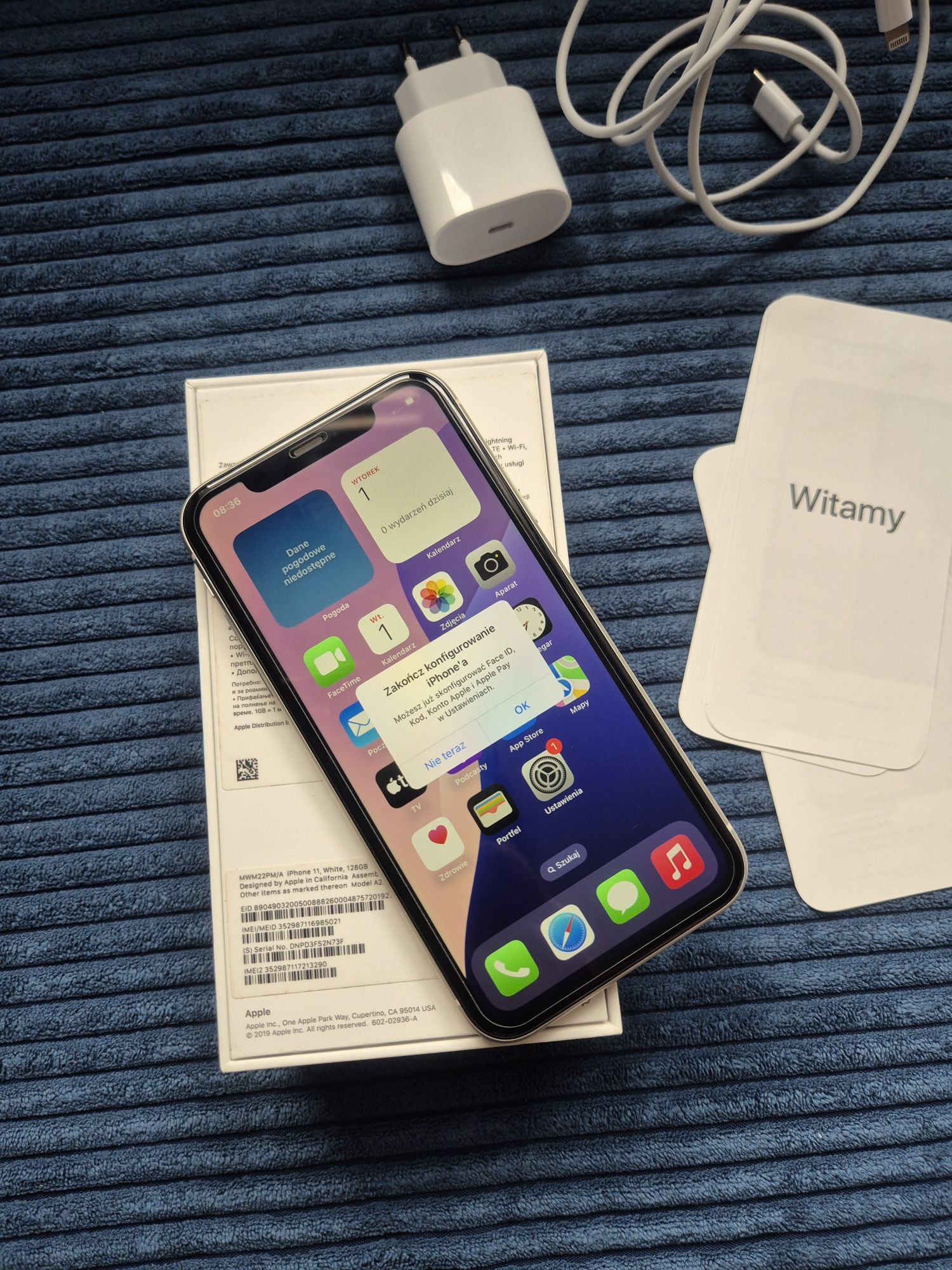 Piekny jak nowy super stan APARAT ZADBANYiPhone 11 bialy super rarytas