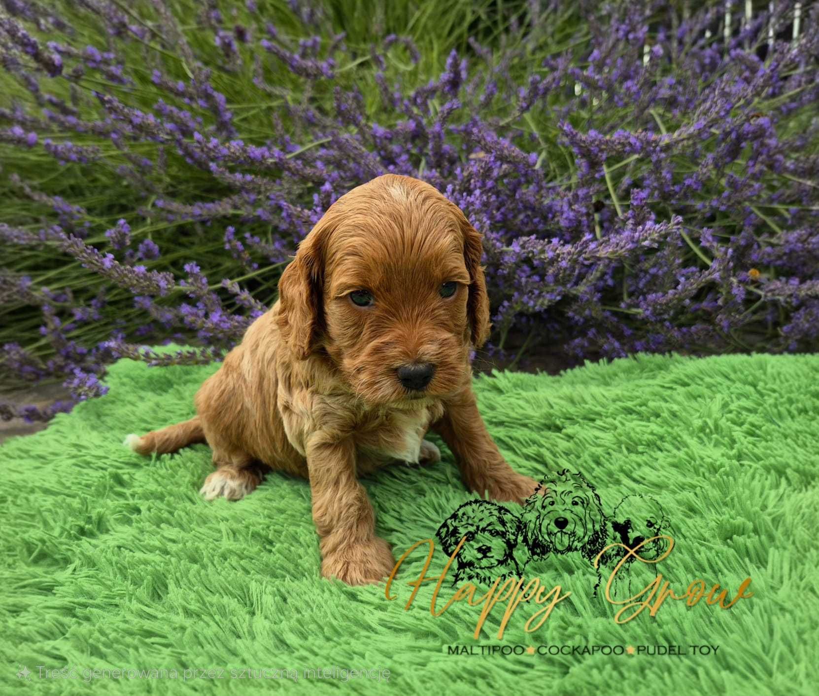 Cockapoo F1B red uroczy piesek Pixel