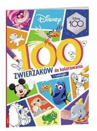 Disney. 100 zwierzaków do kolorowania - praca zbiorowa