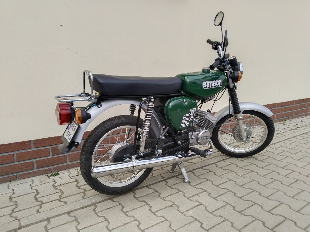 Simson S51 motorower 1986 rok po renowacji