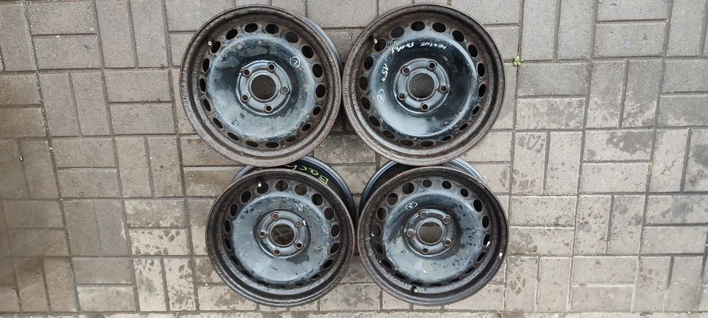 FELGI STALOWE 5x114.3 6Jx15 CALI MEGANE III KOMPLET 4 SZTUKI
