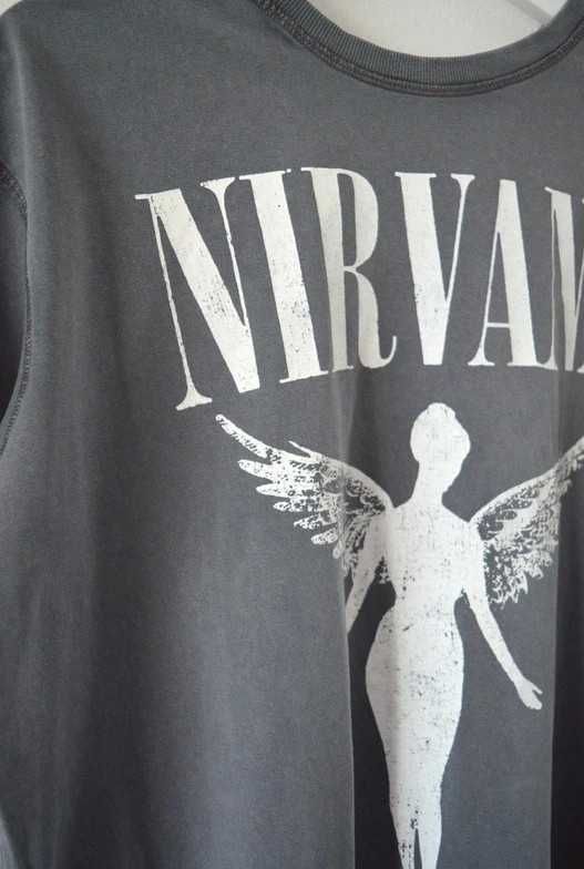 Koszulka Nirvana szara oversize S