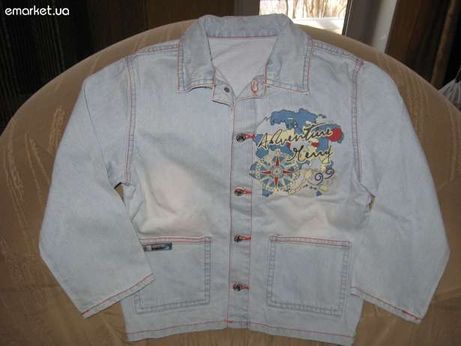 Курточка джинсовая для мальчика 110-116см