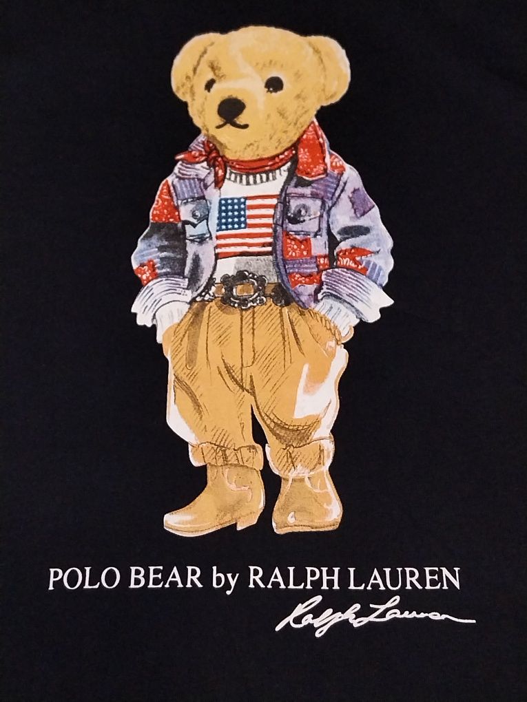 Ralph Lauren koszulka w granatowym kolorze L