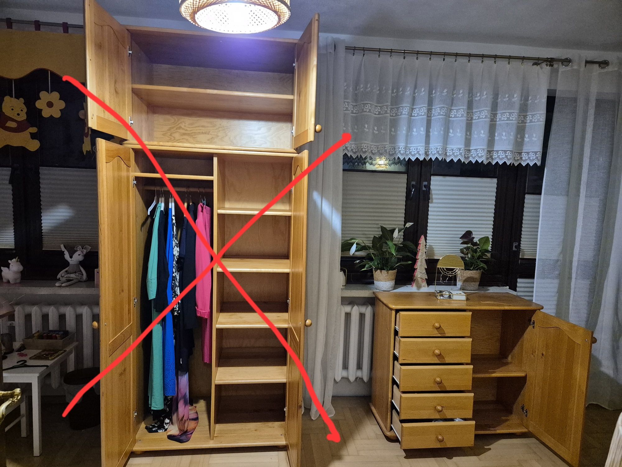 Szafa, komoda sosnowa
