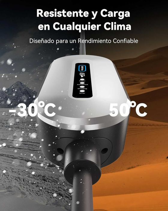 Carregador carro elétrico 16Amp Tipo2 monofásico(tomada doméstica)Novo