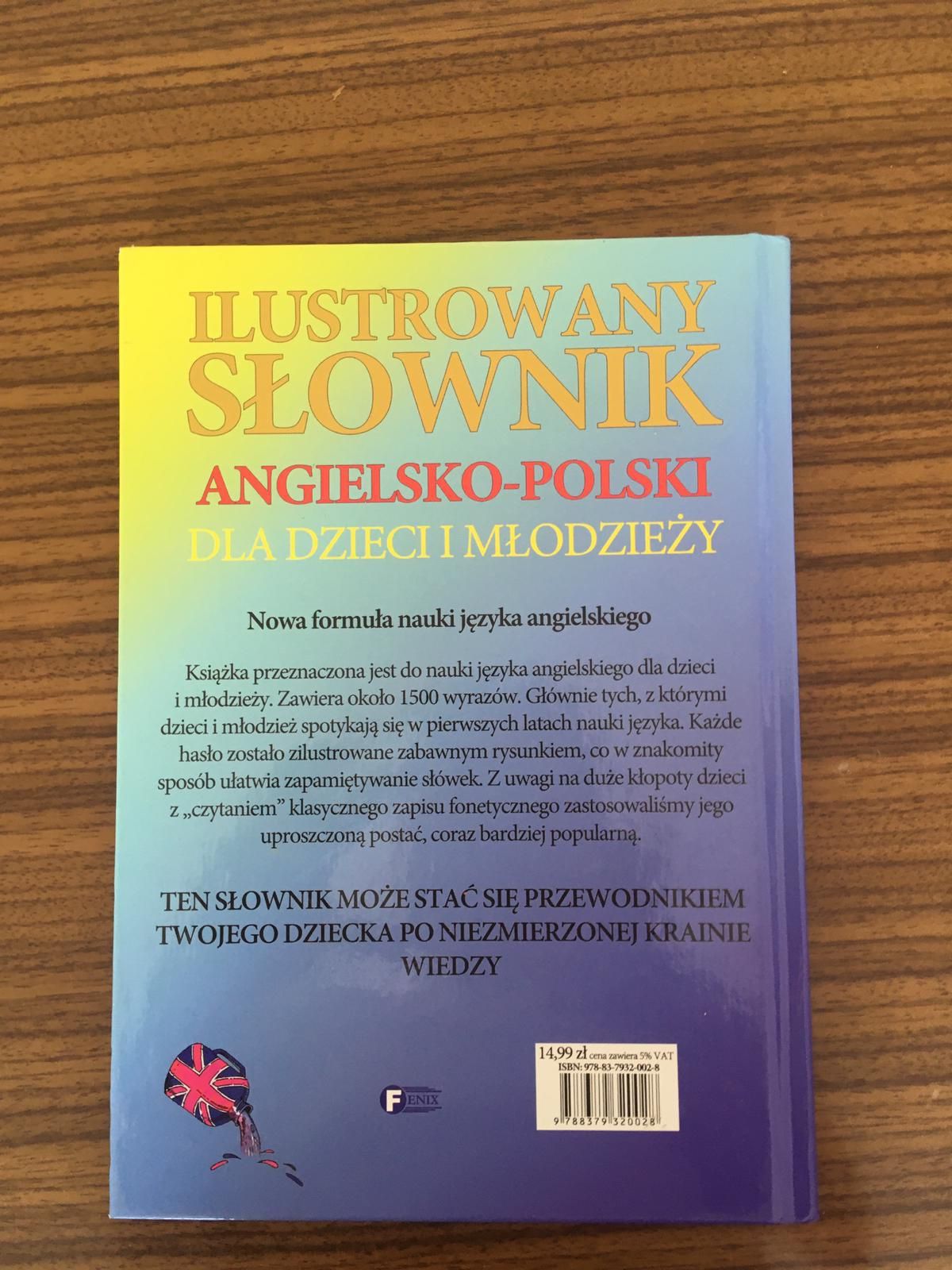 Ilustrowany słownik angielsko-polski, dla dzieci i młodzieży.